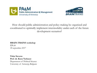 Implementing Intermodality: Organizational Coordination Strategies