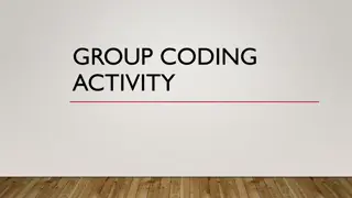 Group Coding Activity and Research Development