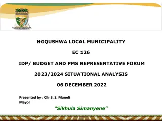 Ngqushwa Local Municipality 2023/2024 Situational Analysis
