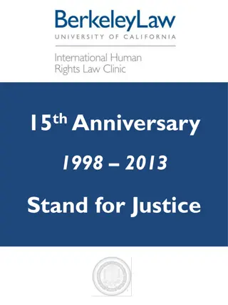 Justice Stands: 15th Anniversary Highlights 1998-2002