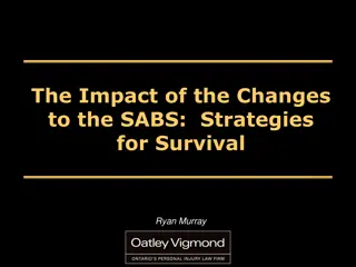 The Impact of the Changes  to the SABS:  Strategies  for Survival