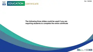 Certificate Program for Gender Equity in Marketing and Advertising