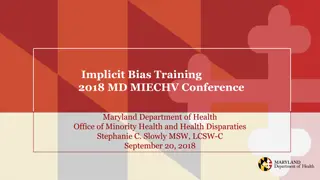 Implicit Bias Training  2018 MD MIECHV Conference