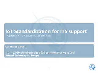 IoT Standardization for ITS support