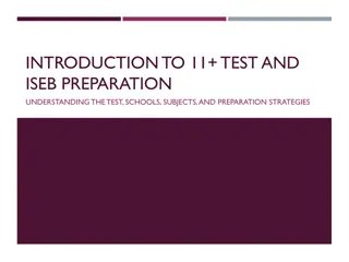 11+ Test & ISEB Prep: Schools, Subjects & Strategies