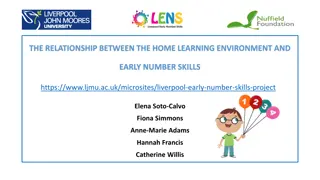 Early Number Skills Project Overview at Liverpool John Moores University