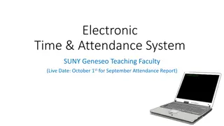 SUNY Geneseo Teaching Faculty Attendance System
