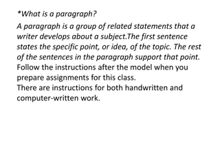 Mastering Paragraph Writing Formats