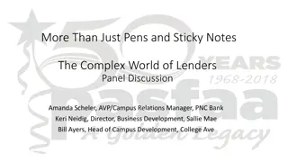 The Complex World of Lenders - Panel Discussion Insights