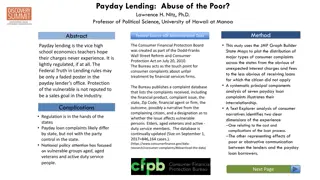 Payday Lending Complaints Distribution Analysis
