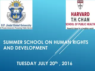 SUMMER SCHOOL ON HUMAN RIGHTS