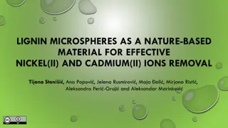 Effective Removal of Heavy Metal Ions Using Lignin Microspheres