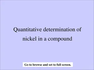 Quantitative Determination of Nickel in a Compound