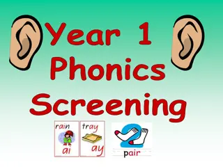 Phonics for Year 1 Students