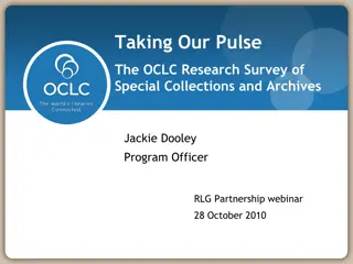 Survey of Special Collections and Archives