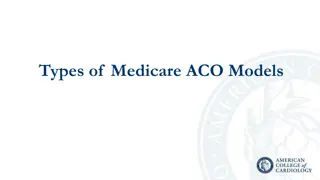 Types of Medicare ACO Models and Programs