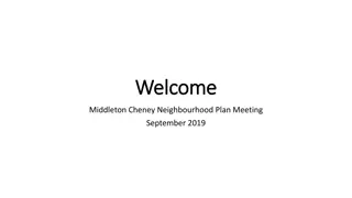 Middleton Cheney Neighbourhood Plan Meeting - September 2019