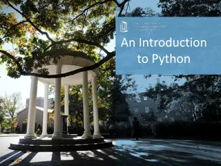 An Introduction to Python