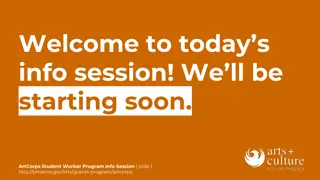 ArtCorps Student Worker Program Information Session