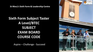Exciting Mathematics Course at St. Mary's Sixth Form