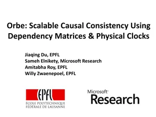 Scalable Causal Consistency Using Dependency Matrices