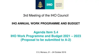 IHO Council Meeting Agenda and Proposed Work Programme 2021-2023