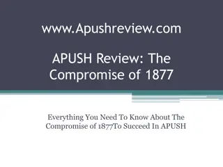 The Compromise of 1877: Presidential Election Drama