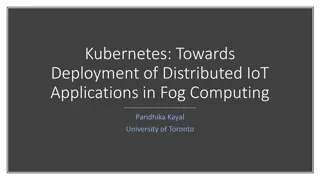 Deployment of Distributed IoT Applications in Fog Computing