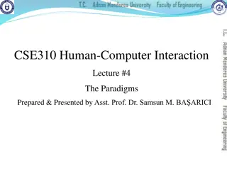 CSE310 Human-Computer Interaction