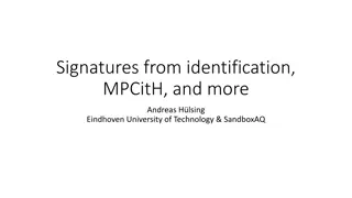 Signatures from identification, MPCitH, and more