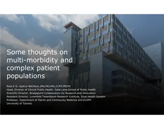 Insights on Complexity in Patient Populations