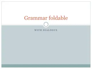 Grammar foldable