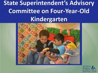State Superintendent's Advisory Committee on Four-Year-Old Kindergarten