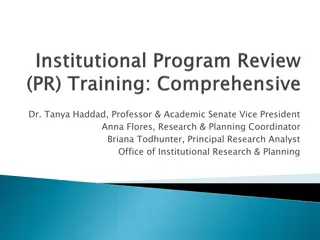 Strengthening Academic Programs with Comprehensive Reviews