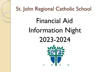 St. John Regional Catholic School Financial Aid Information