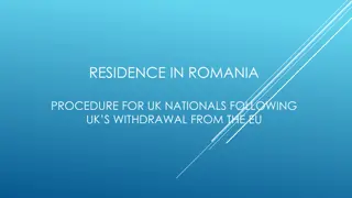 Residence Procedure for UK Nationals in Romania Following Brexit Transition