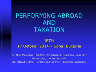 Taxation Rules for Artistes and Sportsmen Abroad