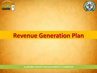 Revenue Generation Plan for Lahore Waste Management Company