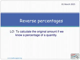 Reverse Percentages: Calculate Original Amounts Easily