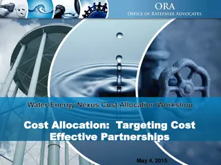 Water-Energy Nexus Cost Allocation Workshop