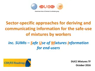 Sector-specific Approaches for Safe Use of Mixtures by Workers