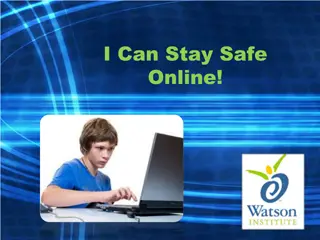 Stay Safe Online - Fun & SMART Tips