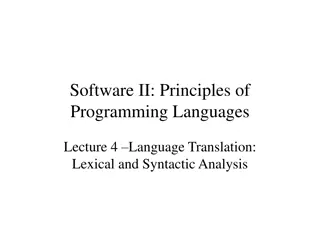 Syntax and Sentence Patterns Overview