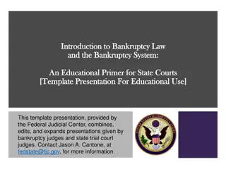 Bankruptcy Law and Foreclosure Overview