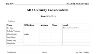 MLO Security Considerations