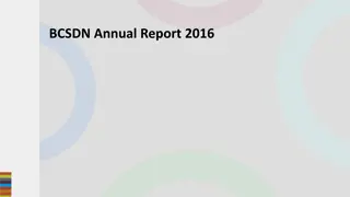 BCSDN Annual Report 2016