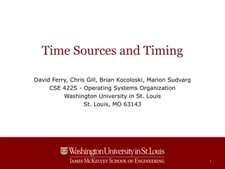 Time Sources and Timing