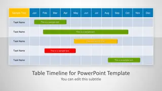 Table Timeline for PowerPoint Template