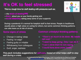 Coping with Stress During a Pandemic as Hospital Staff