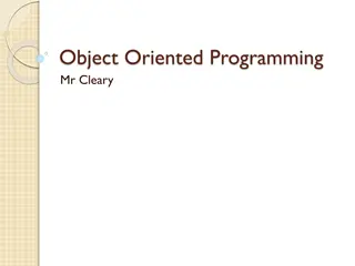 Object Oriented Programming